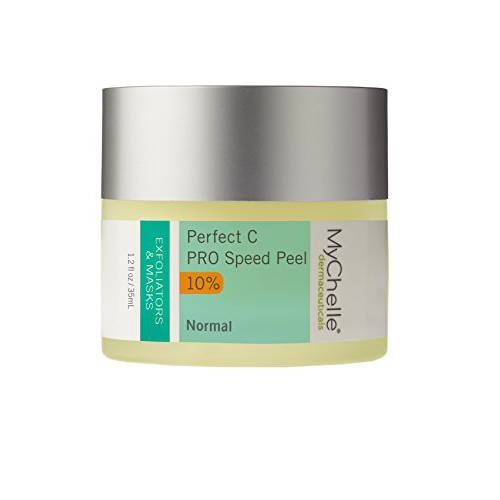 MyChelle Dermaceuticals Perfect C Pro Speed Peel-Facial Peel Exfoliant, Skin Brightening Treatment for All Skin Types, Vegan & Cruelty Free, 1.2 Fl Oz