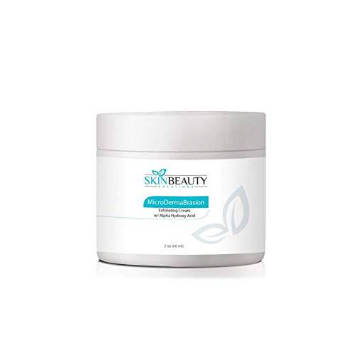 2 oz Micro DermaBrasion Cream with Glycolic Acid & MicroDermaBrasion Aluminum Oxide Crystals-for Face Use -120 grits, Pure White Micro Derma Brasion Crystals-Acne Wrinkles, Dull Skin,Blackheads,Scars