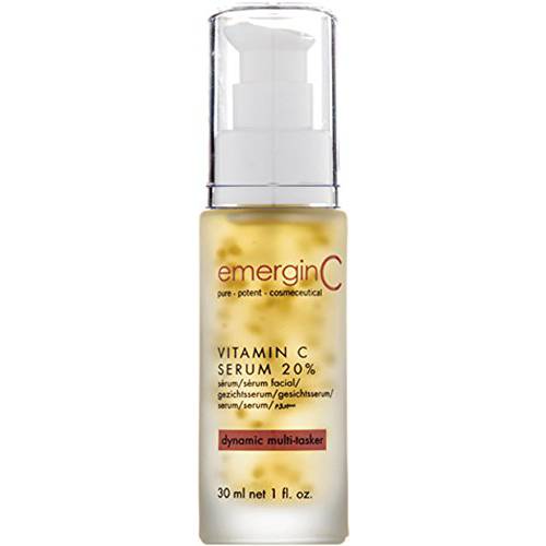 emerginC 20% Vitamin C Facial Serum - Extra Strength Micro-Encapsulated Spheres to Help Address Visible Signs of Aging (1 Ounce, 30 ml)