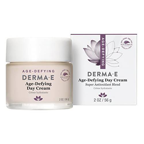DERMA E Anti-Aging Regenerative Day Cream – Astaxanthin Moisturizer for Face – Lightweight Firming Anti-Wrinkle Cream with Lavender, Jojoba Oil and Vitamin E, 2 oz