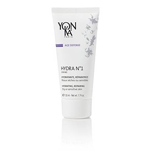 Yon-Ka Hydra No. 1 Creme (50ml) Anti-Aging Face Moisturizer, Hydrate Dry Skin with Hyaluronic Acid and Vitamin C, Rich Daily Cream to Restore Youthful Radiance, Paraben-Free