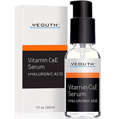 Vitamin C Serum for Face with Hyaluronic Acid, Anti Aging Serum for Wrinkles & Dark Spot, Facial Serum for Men & Face Serum for Women, Anti Aging Skin Care Products by YEOUTH