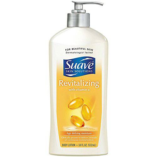 Suave Revitalizing with Vitamin E Body Lotion, 18 oz (Pack of 2)