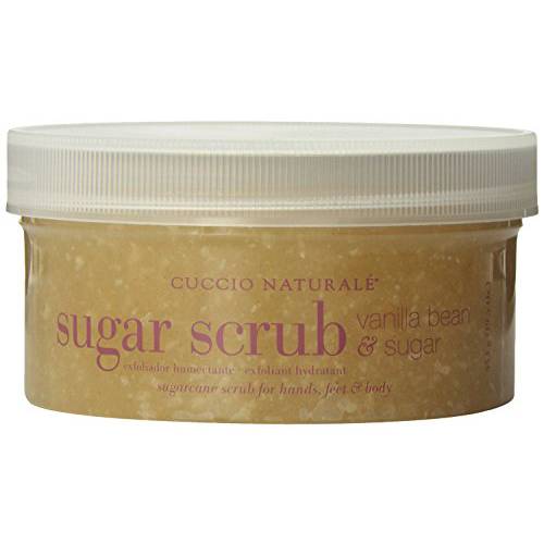 Cuccio Naturale Sea Salt Scrub - Gently Exfoliates To Remove Dead Skin Cells - Leaves Skin Supple, Radiant And Youthful Looking - Paraben And Cruelty Free - Vanilla Bean And Sugar - 19.5 Oz