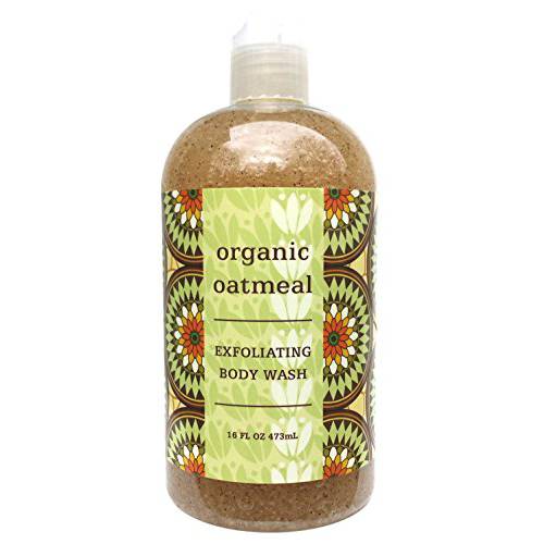 Greenwich Bay ORGANIC OATMEAL Exfoliating Body Wash, Enriched with Shea Butter, Blended with Loofah and Apricot Seed 16 oz