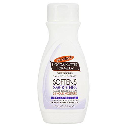 Palmer’s Cocoa Butter Formula Daily Skin Therapy Body Lotion with Vitamin E, Softens Smoothes, Fragrance Free, 8.5 Fl Oz