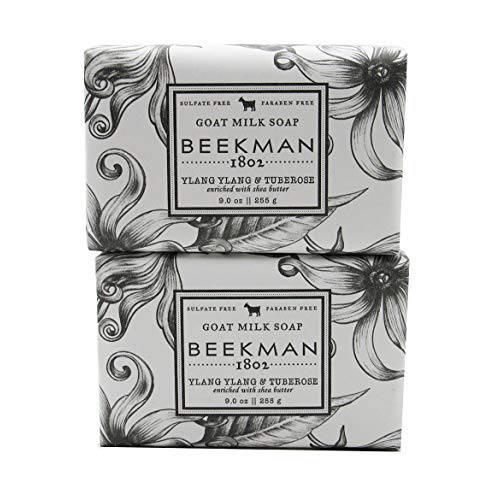 Beekman 1802 Goat Milk Soap a set of 2 - 9 oz. each (Ylang Ylang &Tuberose)