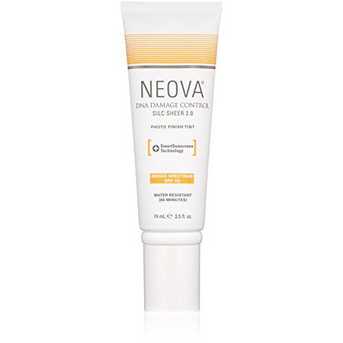 NEOVA SmartSkincare Silc Sheer 2.0 Tinted Sunscreen 2.5 fl oz | Broad Spectrum SPF 40 | Up To 80 min. Water Resistance | Oil & Fragrance Free | For All Skin Types