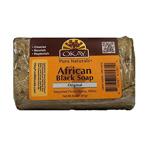 OKAY AFRICAN BLACK ORIGINAL SOAP 8.5oz / 241gr