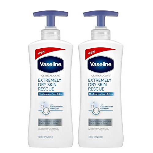 NEW Extremely Dry Skin Rescue Body Lotion Healing Moisture Lotion 13.5 FL OZ (400ml) - 2-PACK