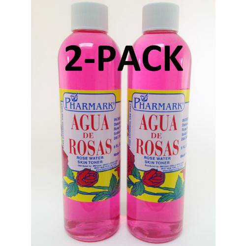Agua De Rosas 8 Oz. Rose Water 2-PACK