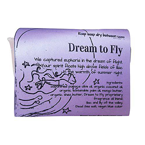 WFG WATERFALL GLEN SOAP COMPANY, LLC, Dream to Fly bath soap, lilac and lily of the valley with cocoa butter, body soap, natural soap, vegan soap