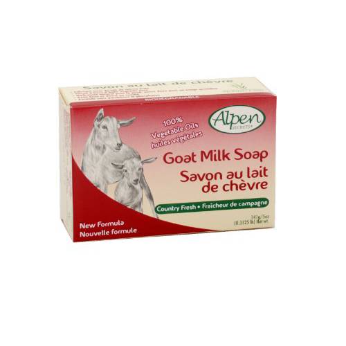 Alpen Secrets Goat Milk Moisturizing Soap, White, 5 Oz (Pack of 24)
