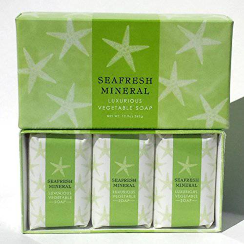 Greenwich Bay Trading Co. Luxurious Vegetable Soap, 12.9 Ounce, Seafresh Mineral, 3 Pack