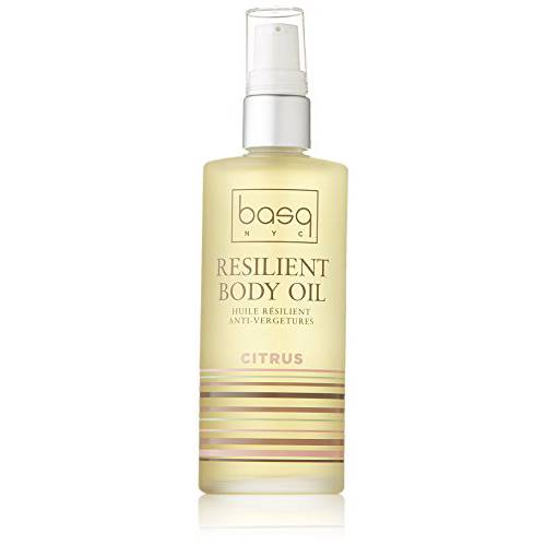 Basq Skin Care Resilient Body Stretch Mark Oil, Citrus, 4 Fl. Oz
