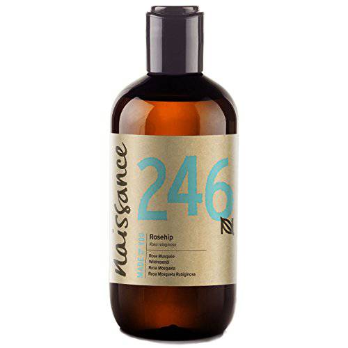 naissance Rosehip Seed Oil (Rosa Rubiginosa) 8 fl oz - Pure, Natural, Vegan, Hydrating, Nourishing & Moisturizing for All Skin Types - for Hair, Face, Skin & Nails