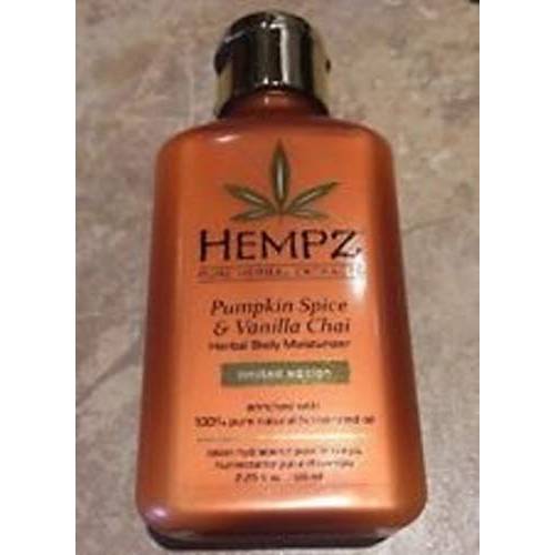 Hempz Pumpkin Spice & Vanilla Chai Herbal Body Moisturizer 2.25oz Travel Size
