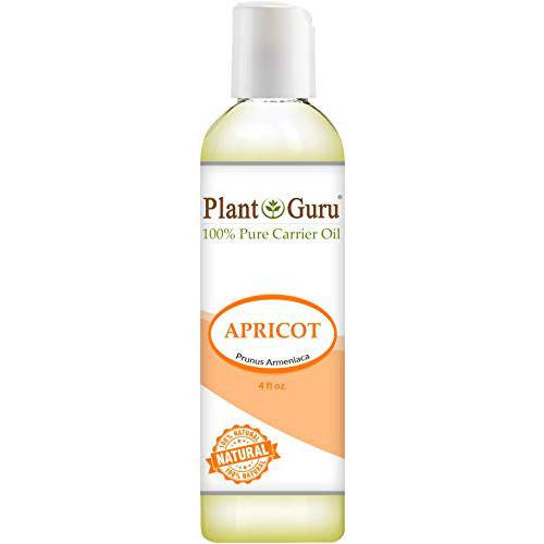 Apricot Kernel Oil 4 oz Cold Pressed Carrier 100% Pure Natural For Skin, Face, and Hair Growth Moisturizer. Great For DYI Creams, Lotions, Lip balm and Soap Making