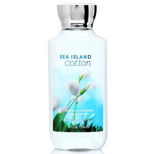 Bath & Body Works, Signature Collection Body Lotion, Sea Island Cotton, 8 Ounce
