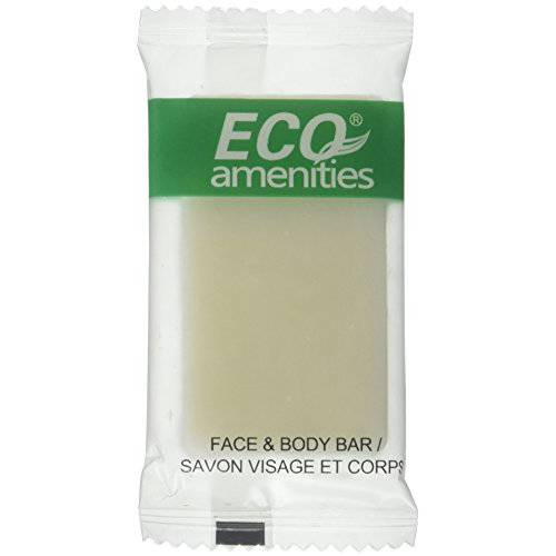 ECO amenities Travel Size Bar Soap - 400 PACK, 0.5 oz Mini Soap Bars, Hotel Soap Bars, Travel Size Toiletries - Individually Wrapped Bulk Soap Bar, Small Hotel Soaps for BNBs, VRBO, Inns and Hotels