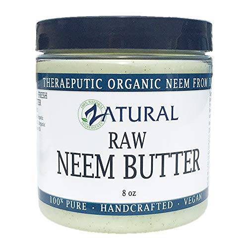 Organic Neem Butter-Coconut Oil, Neem Oil, Neem Leaf, Marula Oil, Kokum Butter, Rosemary, For Sensitive Skin, Itchy Skin, 8 oz.