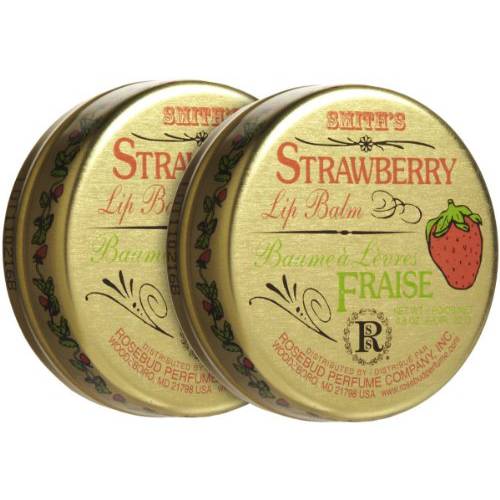 Rosebud Perfume Co. Lip Balm-Strawberry,0.8 Ounce (Pack of 2)