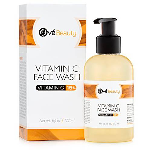 15% Vitamin C Face Wash 6 oz.-Daily Face Wash with Vitamin C for Women and Men
