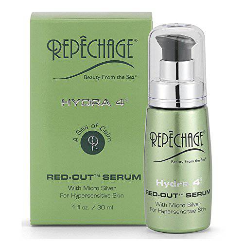 Repechage Hydra 4 Red Out Serum With MicroSilver + Quercetin Skin Calming and Soothing Relief Face Serum 1 fl oz