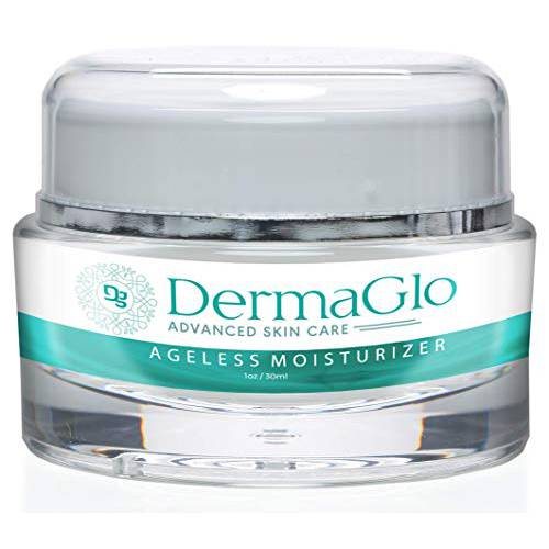 Derma Glo- Advanced Skincare- Ageless Moisturizer- Deeply Hydrate Day & Night Facial Moisturizer- Minimize Wrinkles and Aging 1oz/30ml