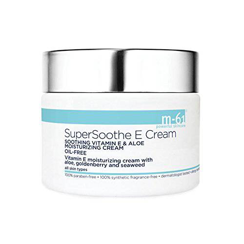 M-61 SuperSoothe E Cream - Soothing and hydrating oil-free vegan cream with peptides, vitamin E & alo