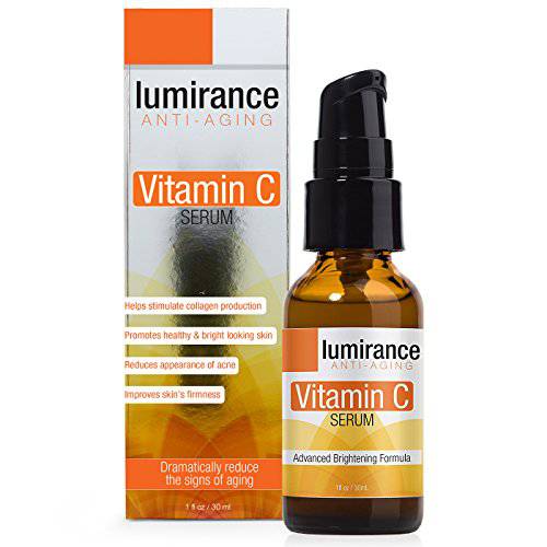 Lumirance Vitamin C Serum, Advanced Brightening Formula with Hyaluronic Acid, Green Tea and Aloe, Help Promote Healthy, Brighter Skin, Hydrate and Smooth Fine Lines, 30ml/1 fl oz