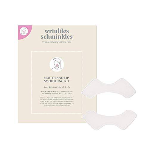 Wrinkles Schminkles Mouth & Lip Wrinkle Patch, 2-Pack, Reusable Hypoallergenic Silicone Smoothing Pads for Lip Wrinkle Prevention