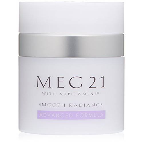 MEG 21 Smooth Radiance Advanced Formula. Clinically proven. 1.7 oz airless pump. For skin aging’s toughest challenges. Repairs and firms for mature women and men face, jowls, neck and décolletage.