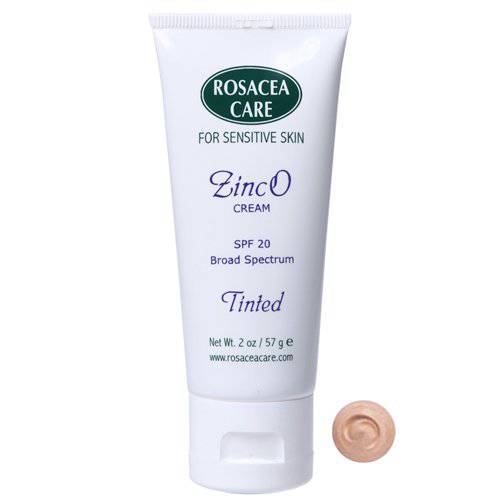 TINTED ZincO - SPF 20 - Sunscreen, Moisturizer for rosacea (2 oz)