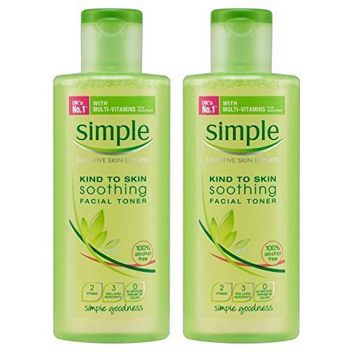 Simple Kind To Skin Soothing Facial Toner, 6.7 Ounce (200ml) (Pack of 2)