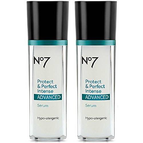 Boots No7 Protect & Perfect Intense Advanced Anti Aging Serum Bottle - 1 oz (Double Pack)