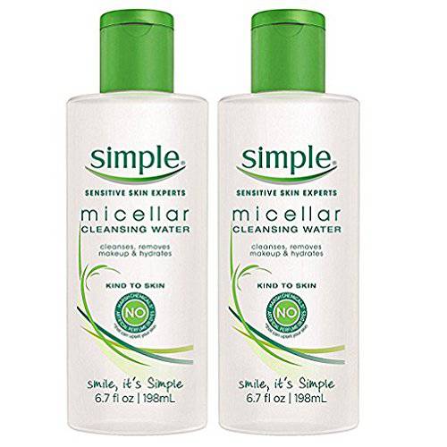 Simple Micellar Cleansing Water, 6.7 Ounce (2 Pack)