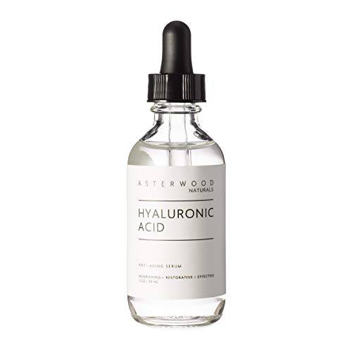 Asterwood Pure Hyaluronic Acid Serum for Face Plumping Anti-Aging Face Serum, Hydrating Facial Skin Care Product, Fragrance Free, Pairs Well with Vitamin C Serum & Retinol Serum, 59ml/2 oz