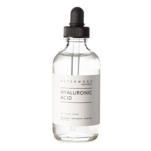 Asterwood Pure Hyaluronic Acid Serum for Face Plumping Anti-Aging Face Serum, Hydrating Facial Skin Care Product, Fragrance Free, Pairs Well with Vitamin C Serum & Retinol Serum, 118ml/4 oz