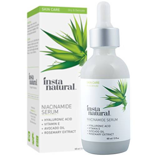 InstaNatural Niacinamide 5% Face Serum - Vitamin B3 Anti Aging Skin Moisturizer - Diminishes Acne, Breakouts, Wrinkles, Lines, Age Spots, Hyperpigmentation, Dark Spot Remover for Face - 2 oz