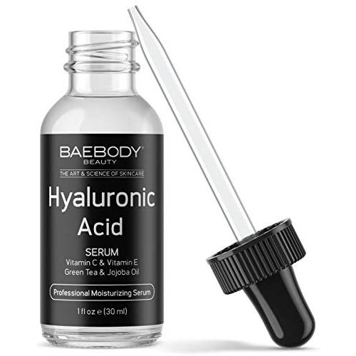Baebody Hyaluronic Acid Serum for Face with Vitamin C and Vitamin E, Ultra Hydrating, Anti Aging, Moisturizes, Plumps Skin, and Reduces Wrinkles, 1 Oz