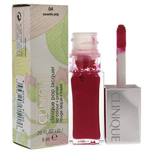 Clinique Pop Lacquer Lip Color + Primer, No. 04 Sweetie Pop, 0.2 Ounce