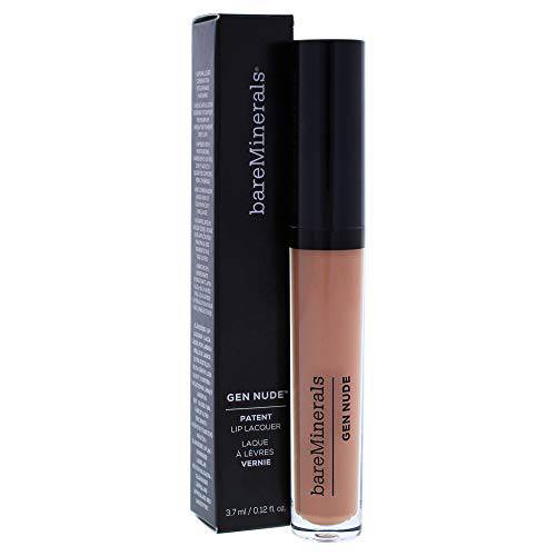 bareMinerals Gen Nude Patent Lip Lacquer Yaaas for Women, 0.12 Ounce