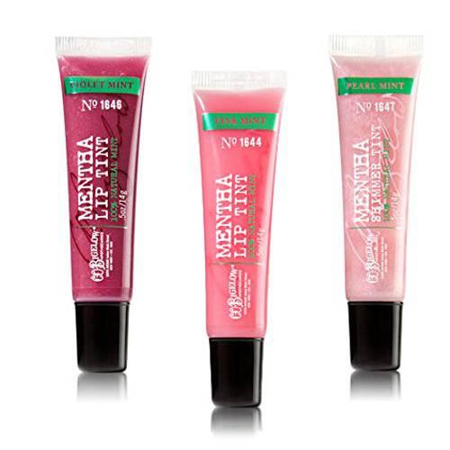 Bath & Body Works C.O. Bigelow Mentha Lip Tint 3 Pack - Violet, Pearl, Pink