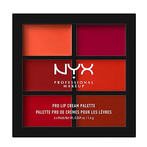 NYX PROFESSIONAL MAKEUP Pro Lip Cream Palette, The Nudes, 0.317 Ounce
