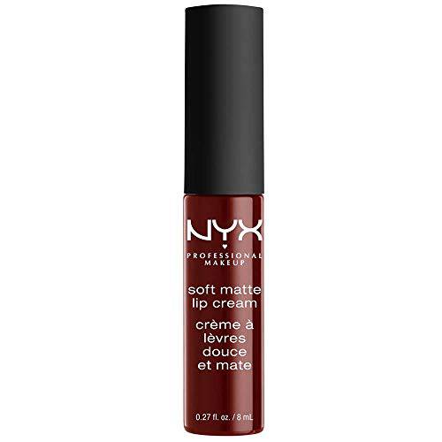 NYX PROFESSIONAL MAKEUP Soft Matte Lip Cream, Lightweight Liquid Lipstick - Madrid (Cranberry Red)