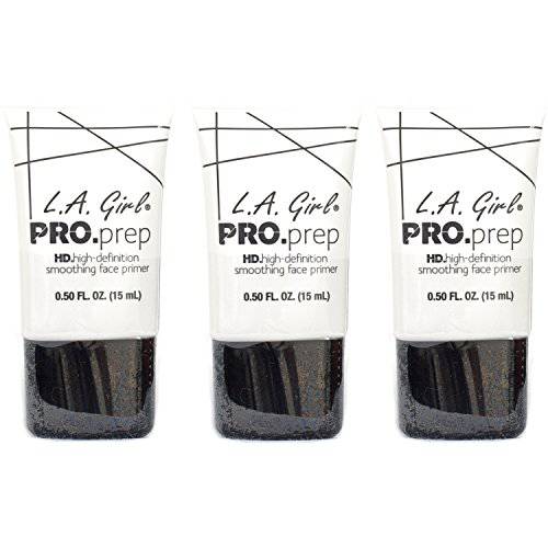 L.A. Girl High Definition Smoothing Face Primer With Vitamin E, Assortment, 0.5 Fl Oz (Pack of 3)