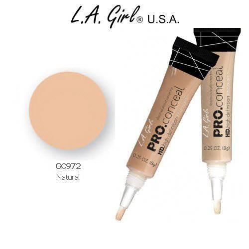 L.A. Girl Pro Conceal HD 972, Natural, (Pack of 2), 0.28 Ounce (Pack of 2)