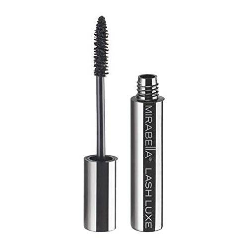 Mirabella Lash Luxe Black Mascara - All-In-One Mascara Adds Volume, Length & Curl to Eyelashes without Clumping for Defined, Long & Luscious Lashes - Buildable Formula W/ Lash Enhancing Serum