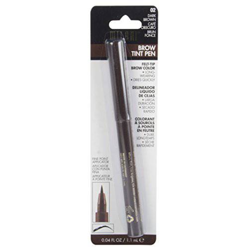 Milani Brow Tint Pen, Dark Brown, 0.04 Fluid Ounce
